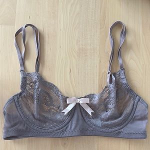 Eberjey light gray balconette bra